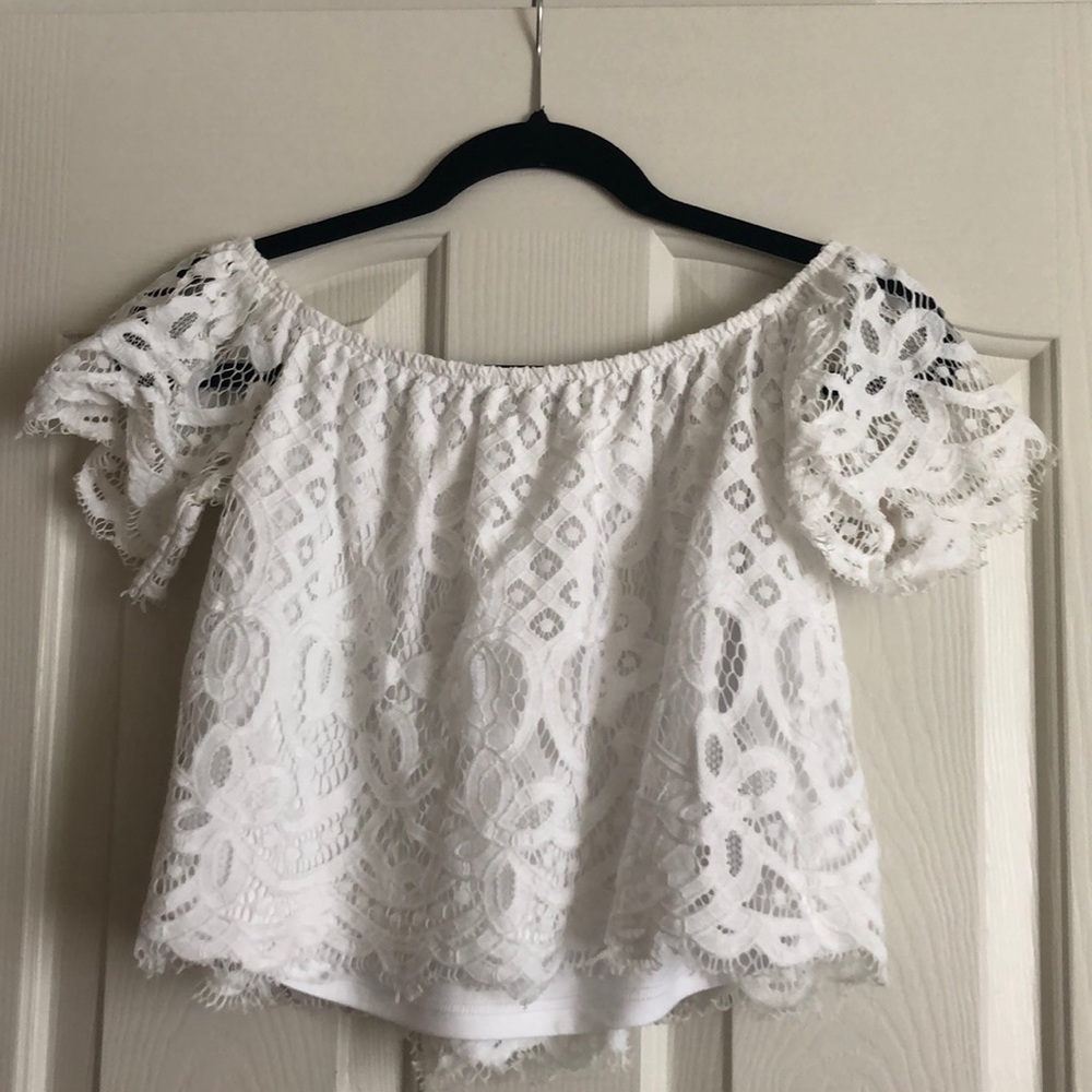 Off The Shoulder Crop Top - Picture 2 of 2